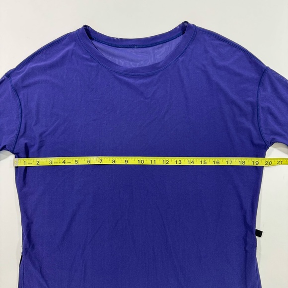 Lululemon Get Low Mesh Shirt Short Sleeve Emperor Blue - Picture 6 of 6